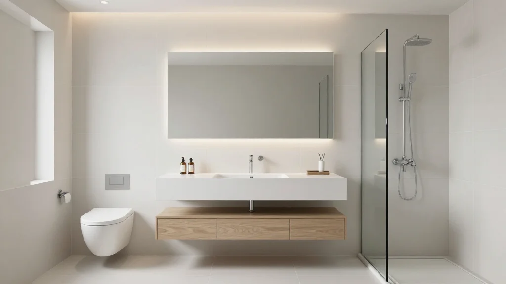 Minimalist bathroom example