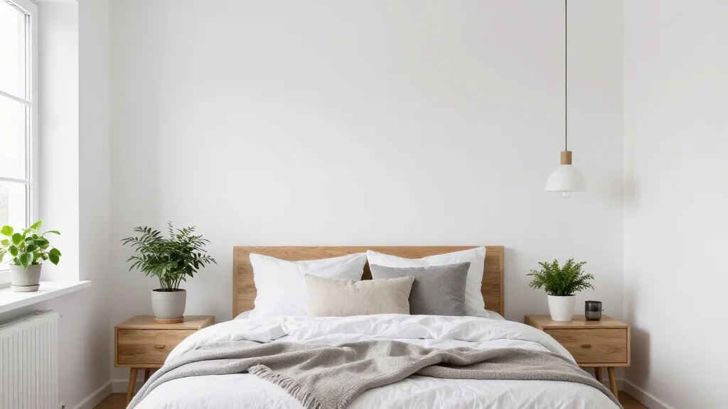 Scandinavian style bedroom example