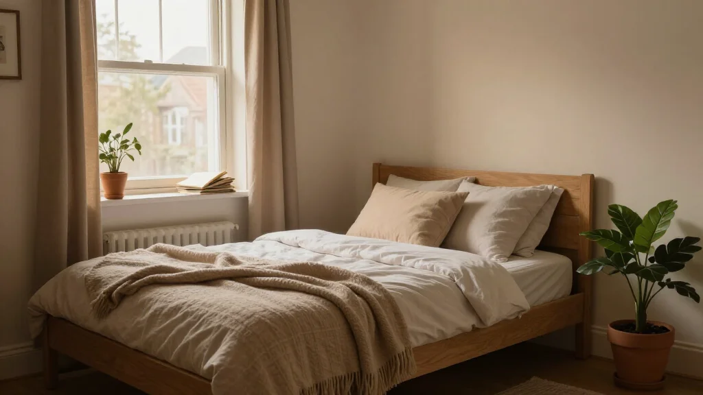 Cozy guest room with daybed and reading nook