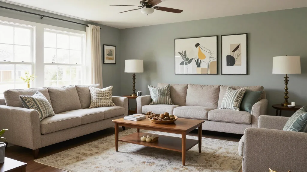 Living room after budget redesign