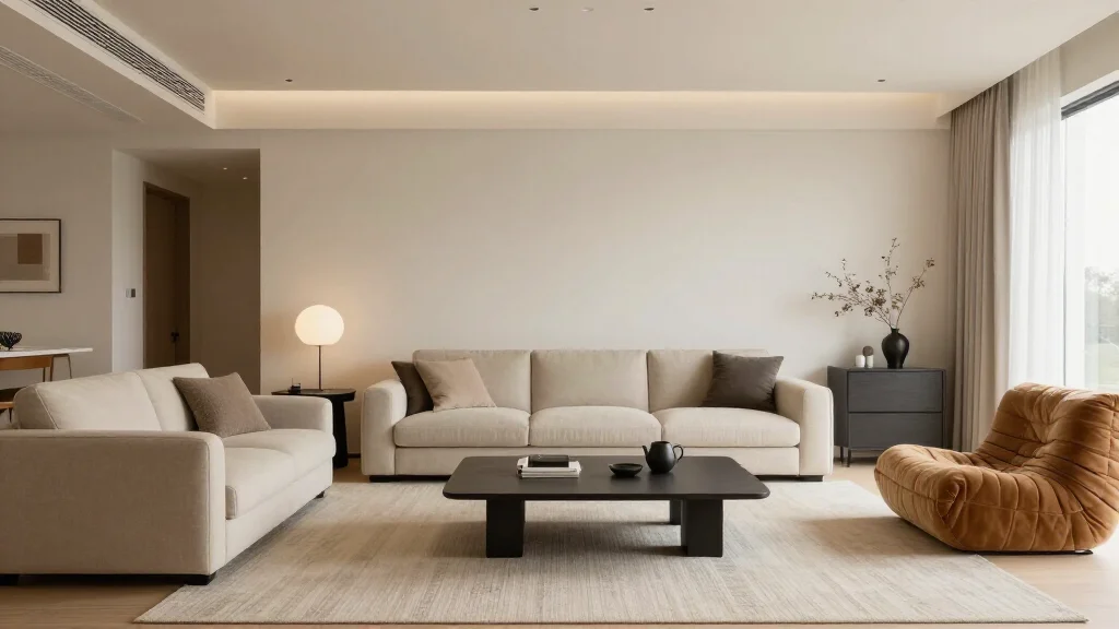 Living room after transformation