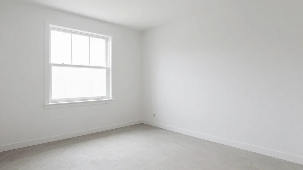 Empty room before nursery conversion