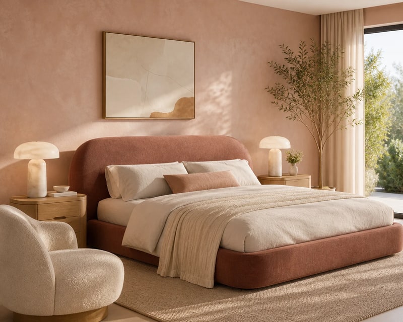 Soft Contemporary Bedroom