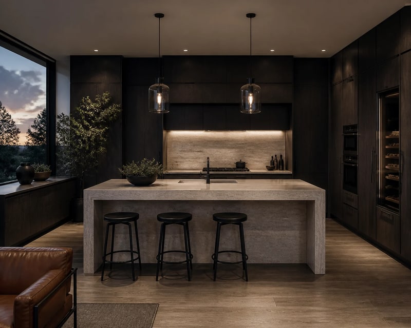 Dark Contemporary Kitchen