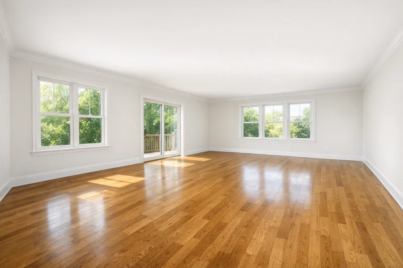 Empty room before staging